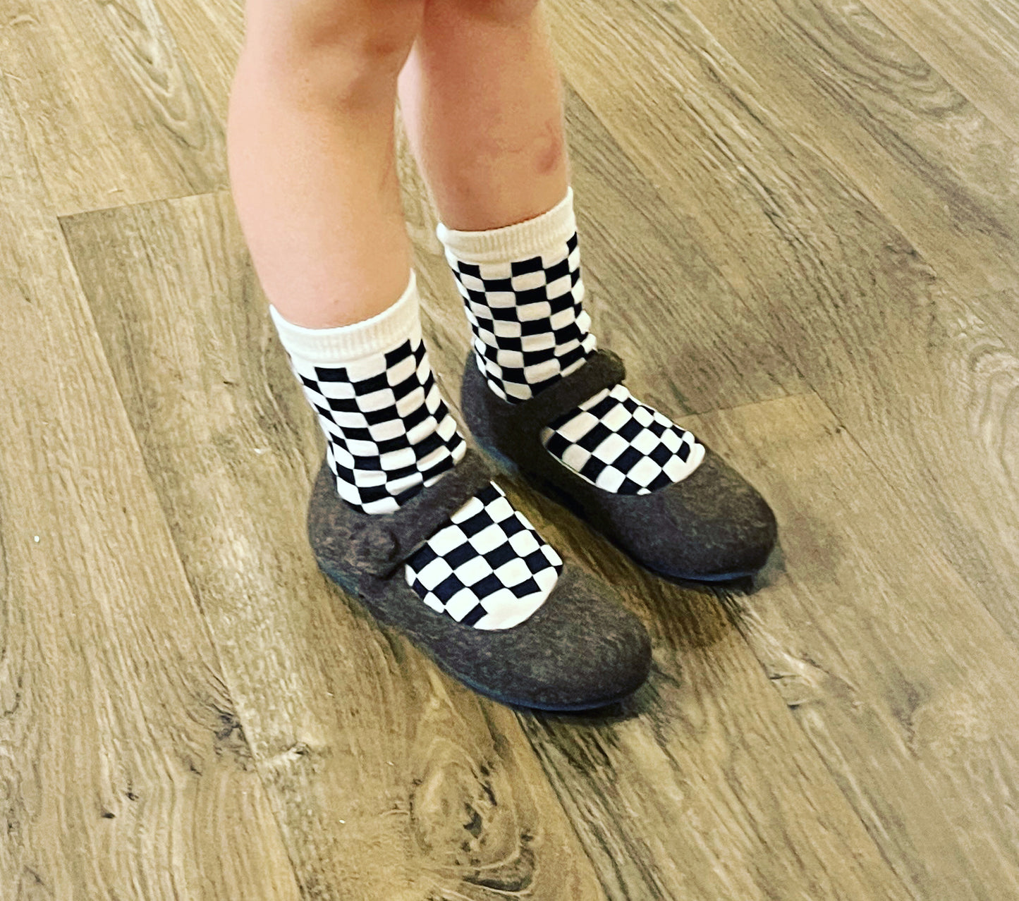 Checkerboard socks